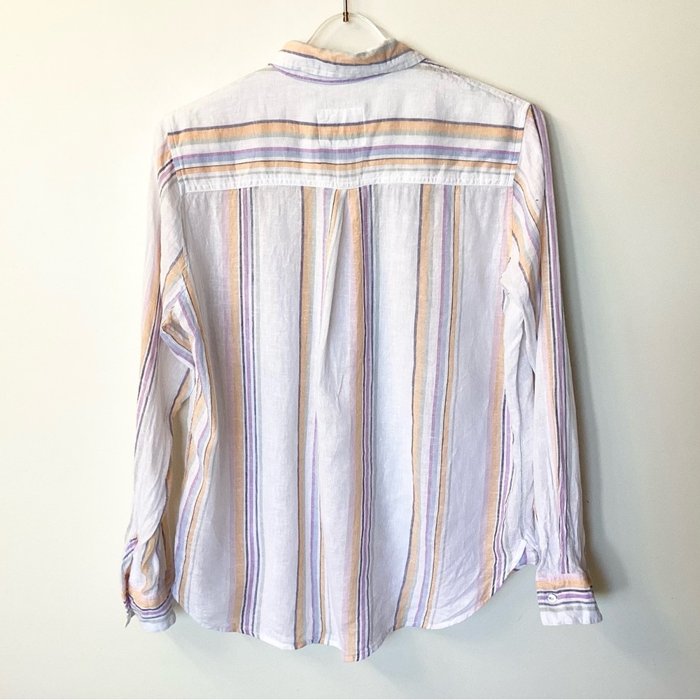Rails Long Sleeve Linen Blend Charli Shirt - Meri… - image 6